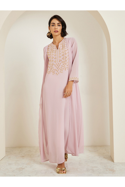Women Crystal Embellished Jalabiya