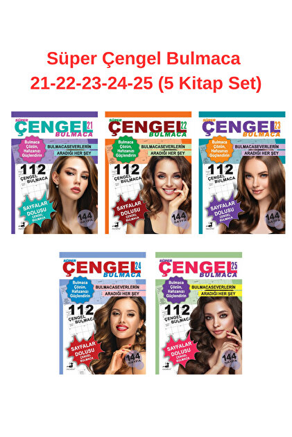 Olimpos Yayınları Süper Çengel Bulmaca 5 Kitap Set (21-22-23-24-25