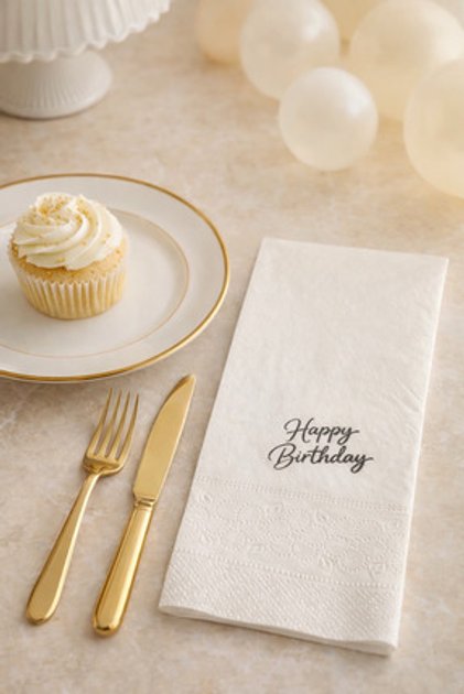 Happy Birthday Baskılı Peçete 1 adet
