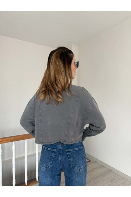 ウェア YK YK FASHION Yıkamalı Sweatshirt - Fiyatı, Yorumları