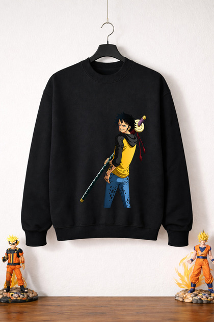 One Piece Trafalgar Law Sweatshirt (3 Threads 100% Cotton)