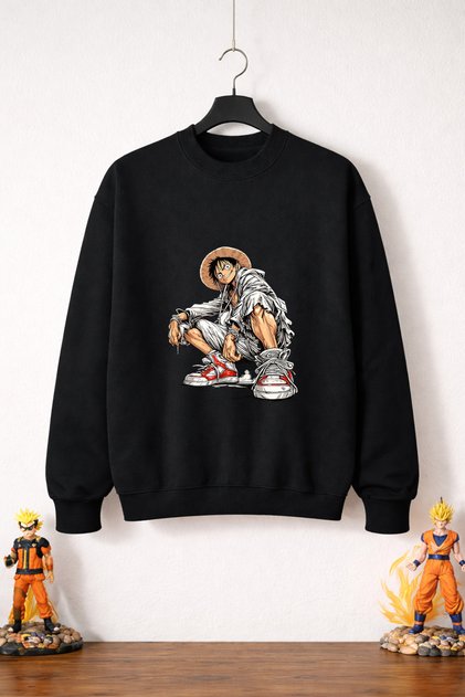 One Piece Luffy 4 Sweatshirt (3 Threads 100% Cotton)