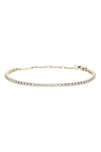 Classic Tennis Necklace Gold