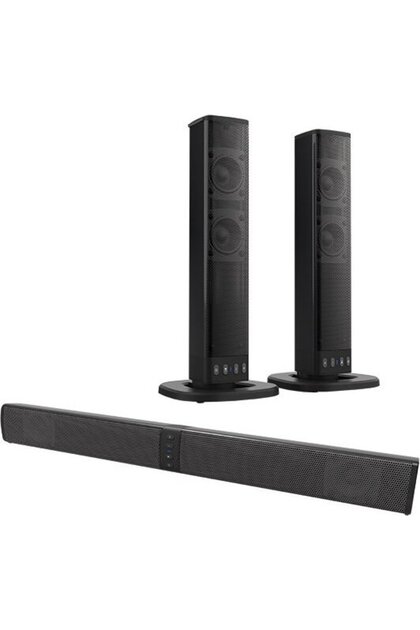 Bară de sunet HSB 55, difuzor (negru, 2 în 1, Bluetooth, TWS cu clichet)