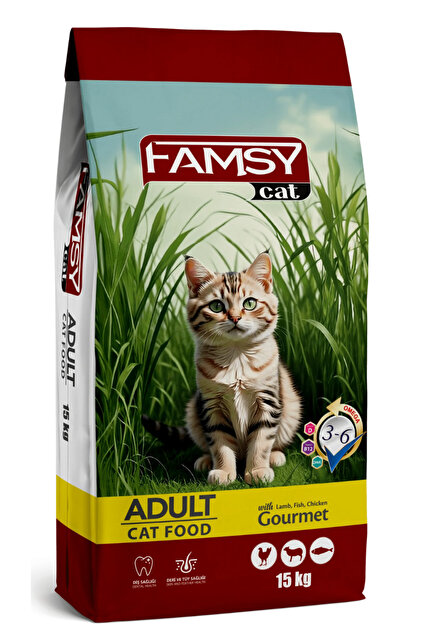 FAMSY Yetişkin Kedi Maması Gurme 15 Kg - Fiyatı, Yorumları