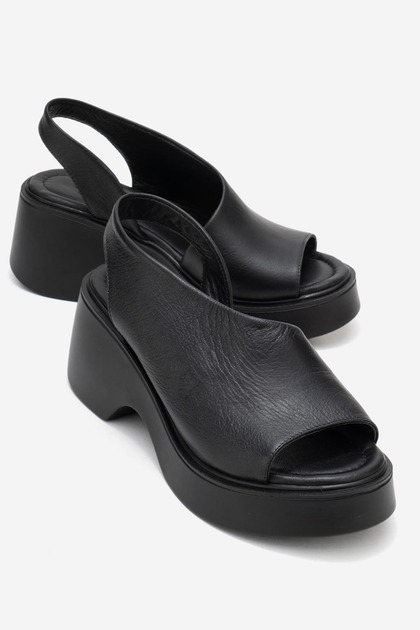 Colin Women's Genuine Leather Sandals Black