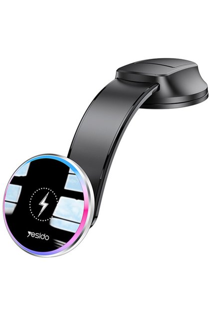 Suport Masina cu Alimentare Wireless, Prindere 2in1, 15W - (C292) - Black