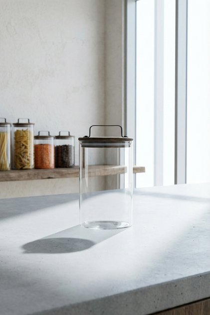 Calix Akasya Kapaklı Kavanoz - 1400 ml