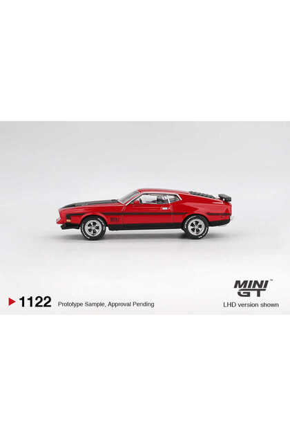 HOT WHEELS (mini gt) 1/64 Ford Mustang Mach1 1971 Race Red