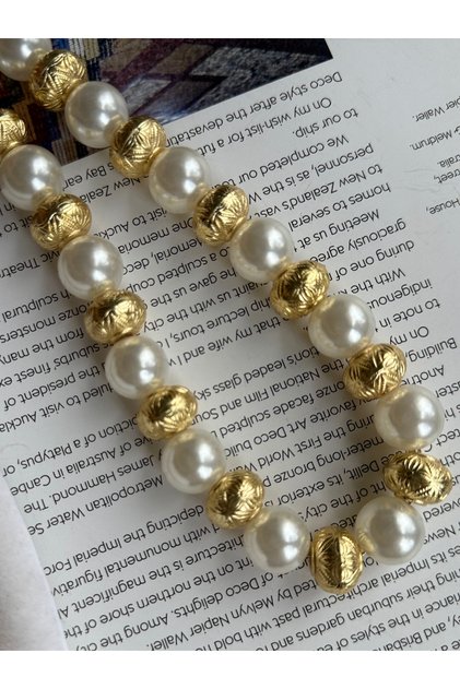 Gold Bulk Nina Necklace