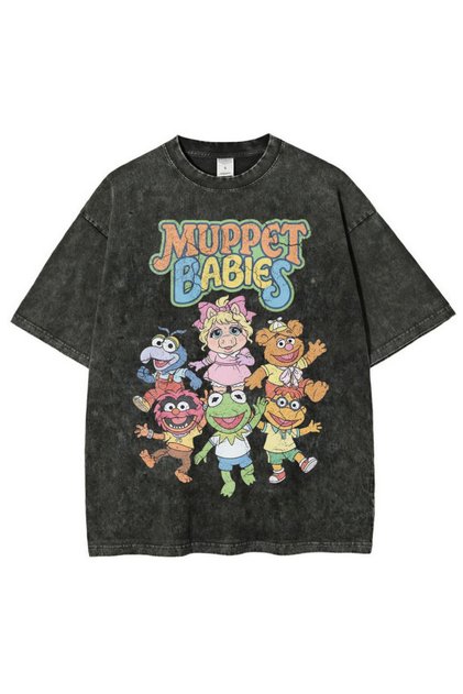 Nostalgic Cartoon Printed Washable T-Shirt