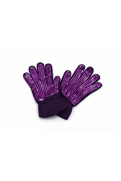Women's Sequin Gloves New Season Stylish Design Shiny Detailed Winter Knitwear Gloves