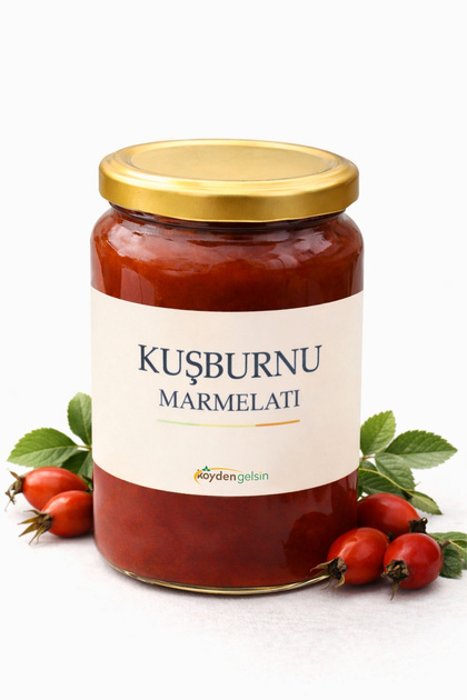 Kuşburnu Marmelatı Doğal ve Geleneksel Üretim Katkısız 850 G