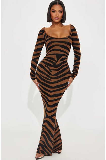 Fashion Nova Sutton Knitwear Maxi Dress