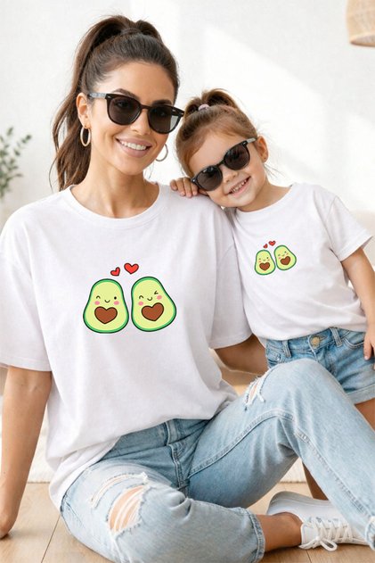 Mother Daughter 100% Cotton T-Shirt Mama Mini Mother Daughter Single Price
