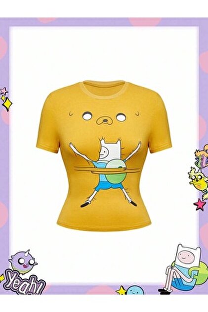 İsra Ayyıldız Moonstar Collection Sarı Adventure Time Fin and Jack