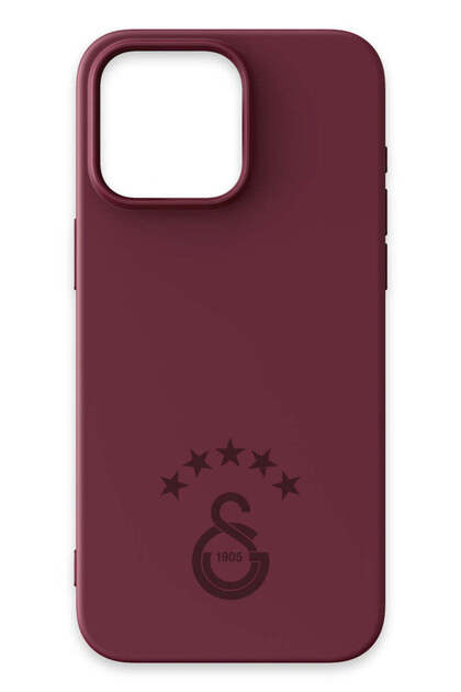 iPhone 14 Pro Max Compatible 5 Star Burgundy Silicone Licensed Phone Case