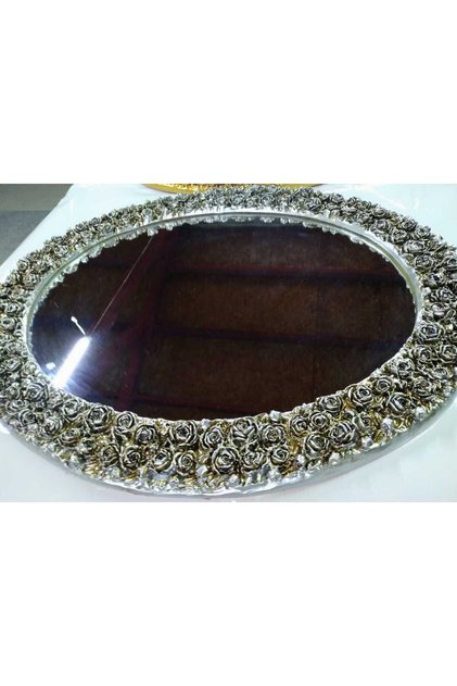 FUUL ÇİÇEKLİ OVAL AYNA