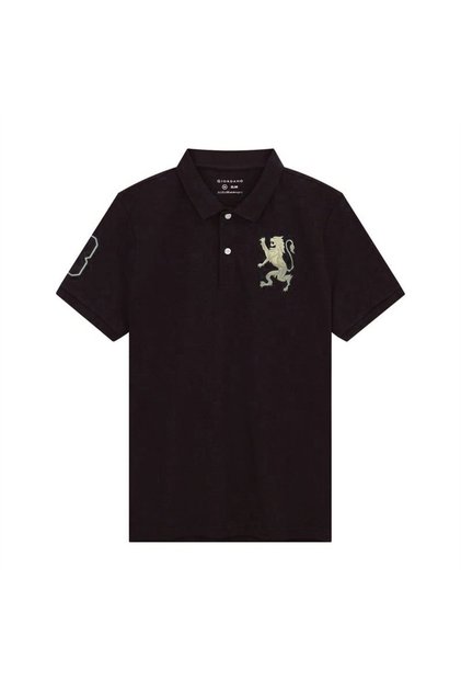 Men's Slim Fit 3D Lion CNY Lycra Pique Polo