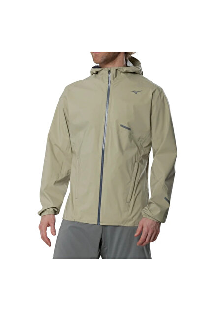 Mizuno Waterproof 20K Hooded Jacket Erkek Yağmurluk Kahverengi