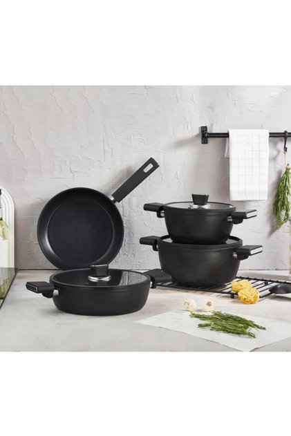 Roma Induction Base Granite Cookware Set