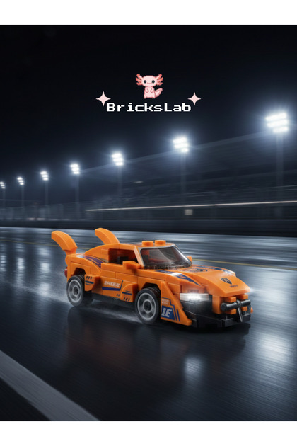 Bricks Mini Lego Çek-Bırak Spor Araba Yapım Seti – Speed 9140-1