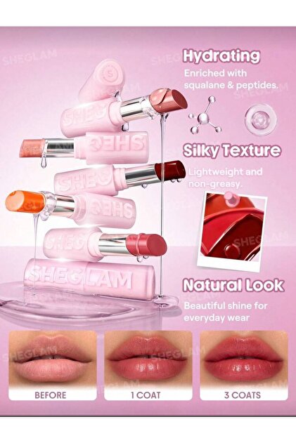 SHEGLAM silk slip lip oil balm - Fiyatı, Yorumları