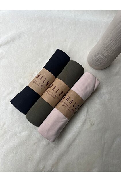 Hijab Combed Cotton Shawl (Set of 3) Jersey Fabric