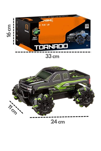 craftivio Tornado Uzaktan Kumandalı Işıklı Drift Arabası 4x4