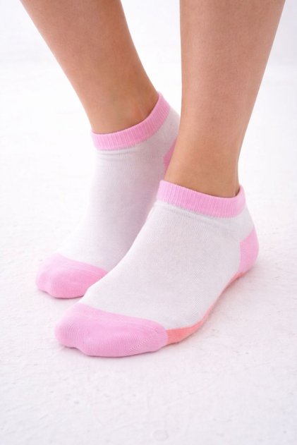 3 Pairs of Colorful Cotton Summer Women's Socks, Lycra Soft Combed Cotton Socks (Pink)