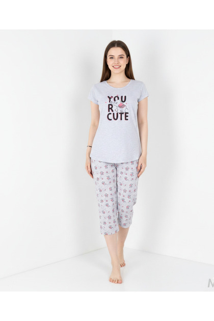 Women's Turkish Pyjama Set Bermuda Shorts - Soft Material - Summer - Comfortable - Home Use | Sizes S-M-L-Xl