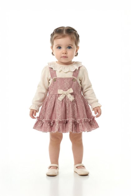 Baby Girl Dress Girls' Dress with Ribbon Birthday Party Wedding Special Occasion Holiday Dress
