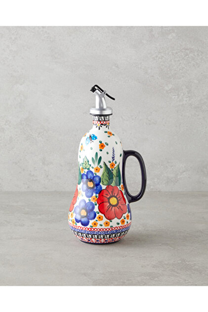 ozbience Renkli Seramik Yağdanlık 600 ml, şık ve kullanışlı