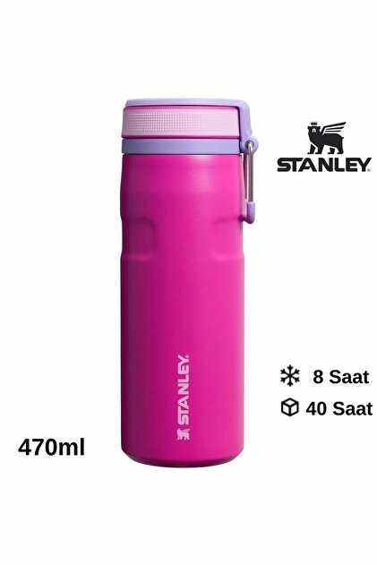 Stanley The IceFlow Alght Twist Flip Termos 0.47 LT / 16oz Pembe