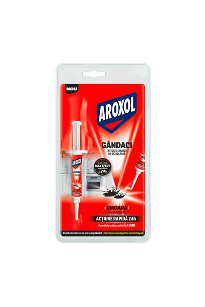 Set 2 x Insecticid pentru Gandaci Aroxol, Seringa cu Gel TX3, 5 g
