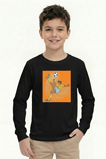 Printed Boy's Long Sleeve T-Shirt B20