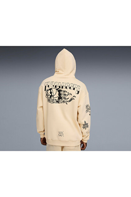 Puma Swish N Ink Hoodie Men's Casual Sweatshirts 63465501 Beige