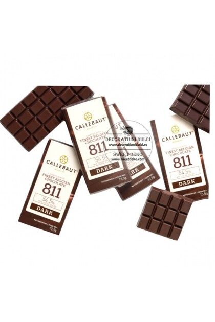 Mini tableta ciocolata neagra, Barry Callebaut napolitans 13.5g