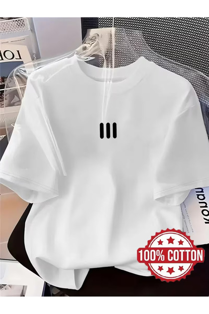 Sila Trend Premium White Cotton T-Shirt