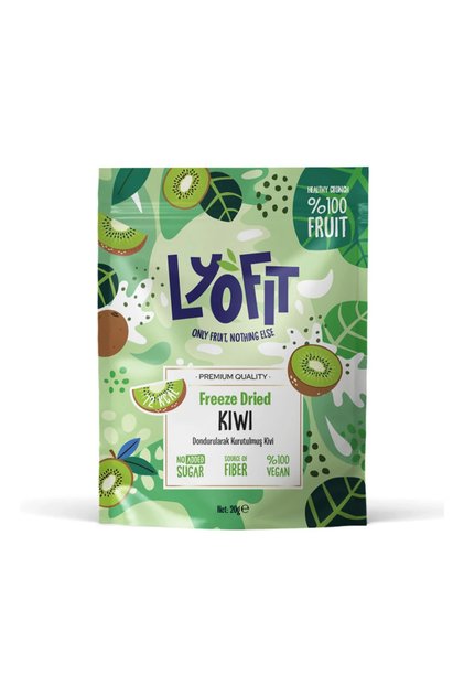 Kivi Kuru Meyve Cipsi - Dondurularak Kurutulmuş Freeze Dried Çıtır Kivi 20g 1 Adet