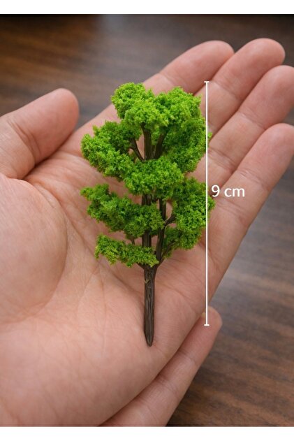 Özel Tasarım Dekoratif Büyük Boy Ağaç 9 cm Teraryum & Sukulent& Maket & Diorama& Minyatür Proje