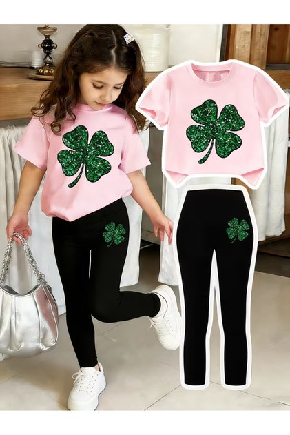 Kids Leggings and T-Shirt Set