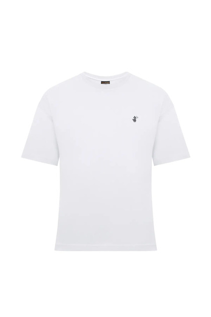 Erkek Beyaz Oversized T-shirt