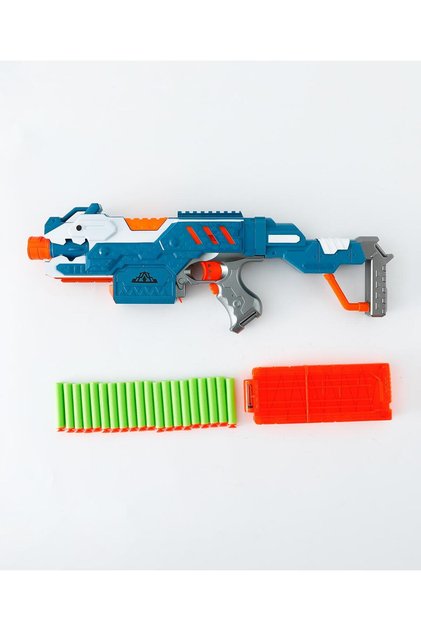 Assault Soft Bullet Gun, With 20 Soft Darts, Lightweight Design, Quick Load Mechanism, User Friendly