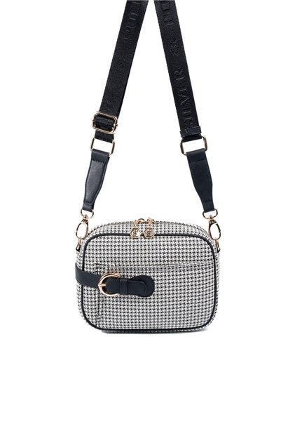 Silver & polo sp1256 women's crossbody bag king pattern black