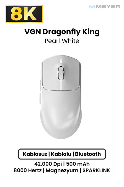 Meyer Gaming VGN Dragonfly King 8K Magnezyum Kablosuz Gaming Mouse