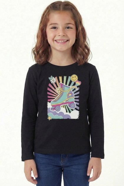 Printed Long Sleeve T-Shirt for Girls B18