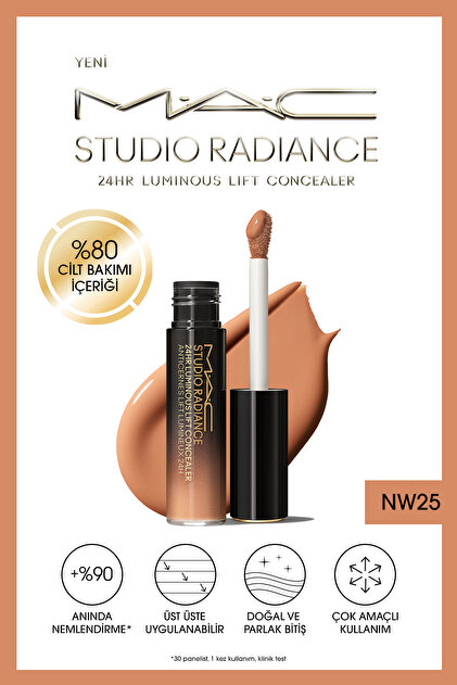 Studio Radiance 24hr Luminous Lift Concealer - Cilt Bakım İçerikli Serum Kapatıcı 11 ml - NW25