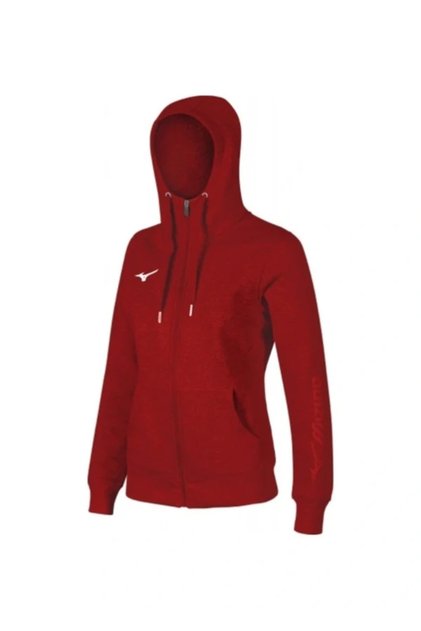 Sweat Zipper Hooded Women's Sweatshirt Red