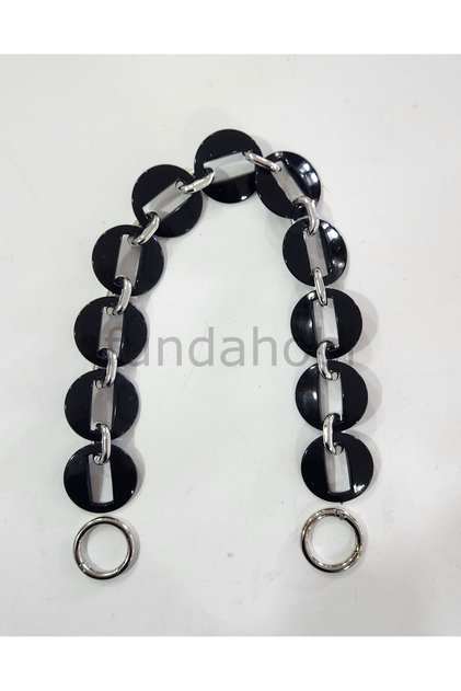 Acrylic Bag Handles - with Silver Attachments